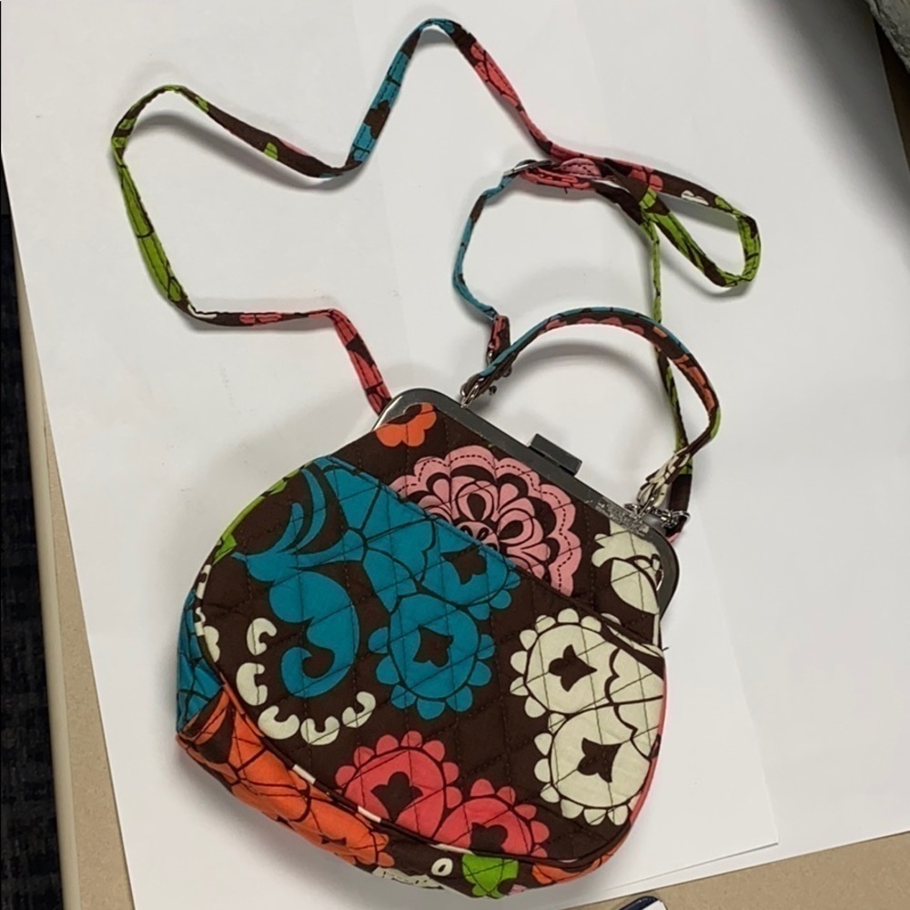 Vera Bradley Top Handle Mini Frame Crossbody Bag